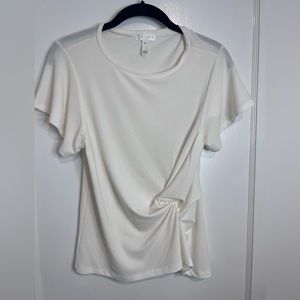 Leith Off White Blouse with knot detail- never worn!